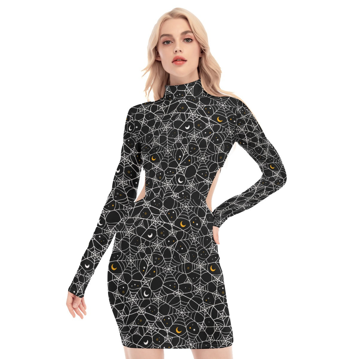 Cosmic Web Waist Hollow Hip Dress