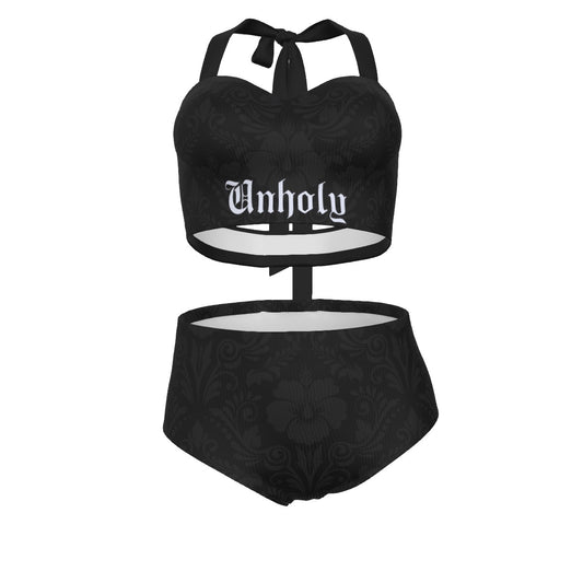 Unholy Pinup Vintage Swimsuit Set