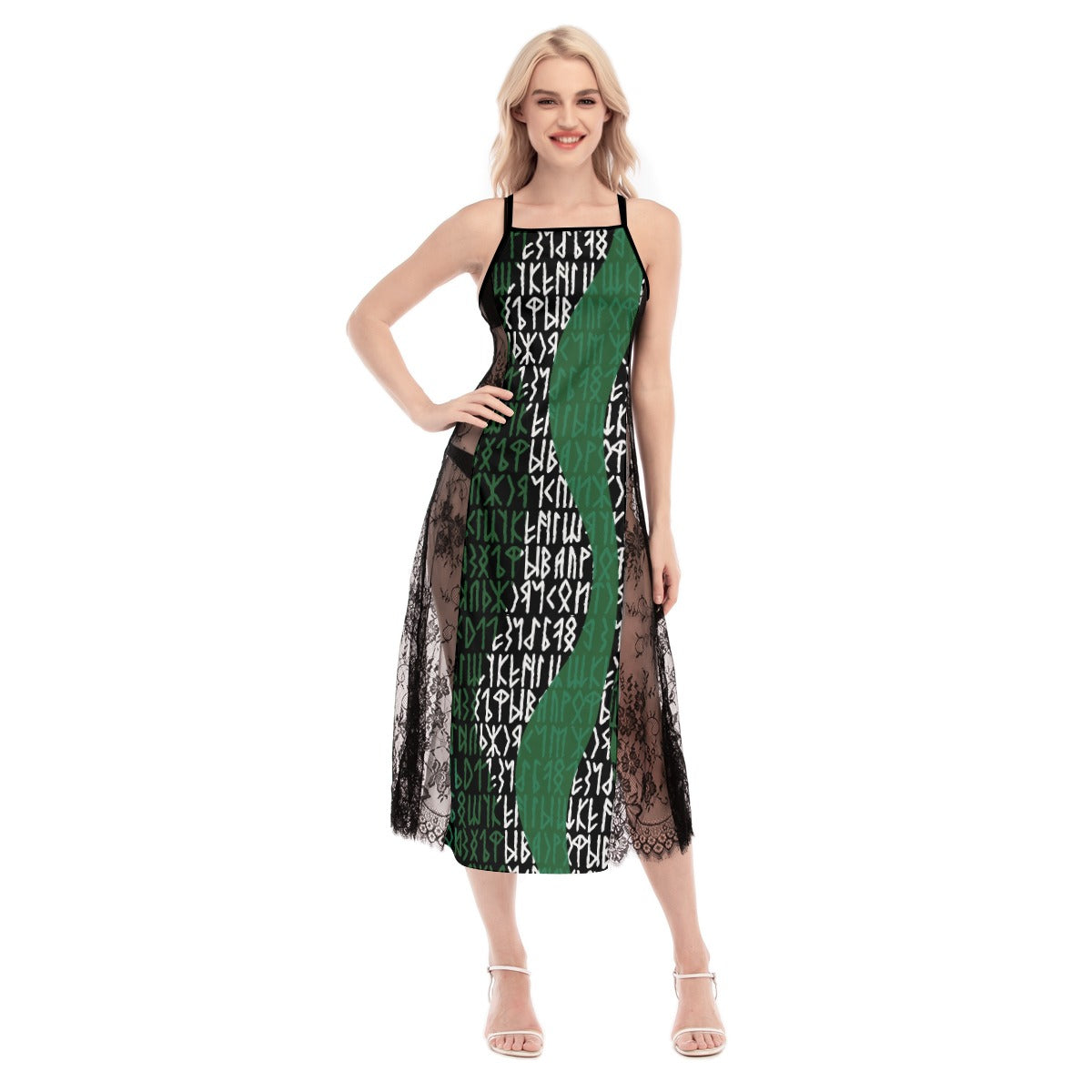 Viking Pagan Norse Cami Cross Back Dress