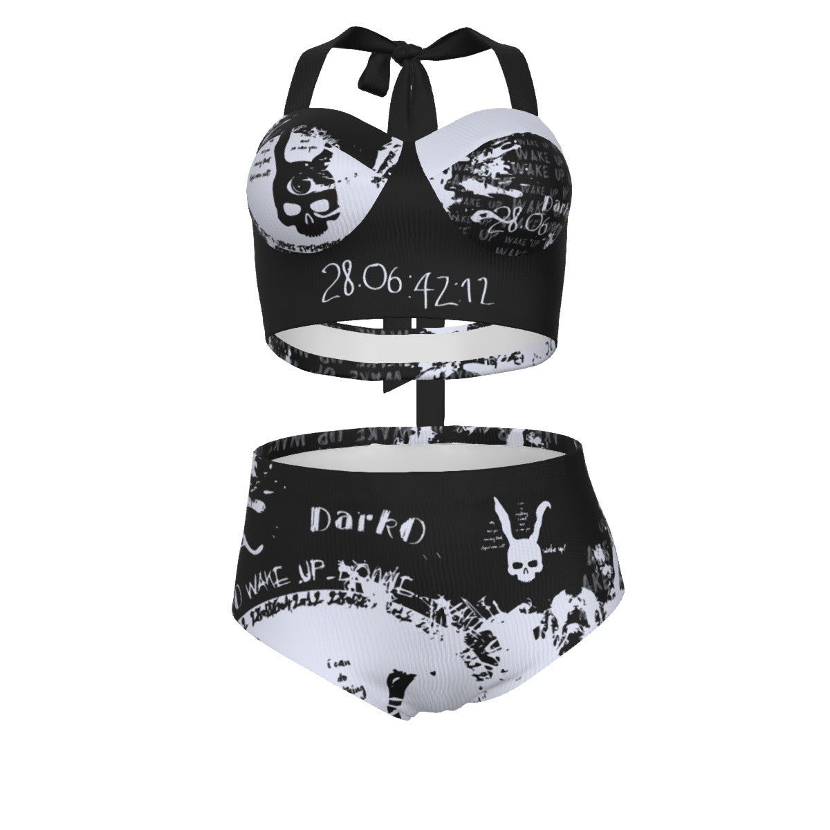 DarkO Pinup Vintage Swimsuit Set