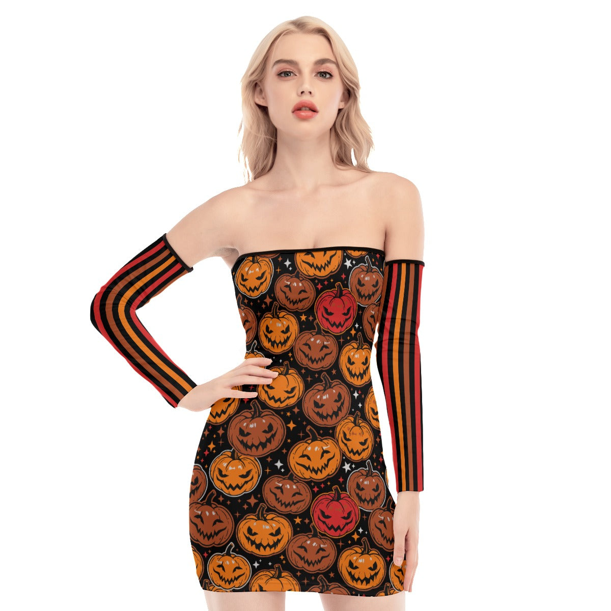 Pumpkin Queen Back Lace-up Dress