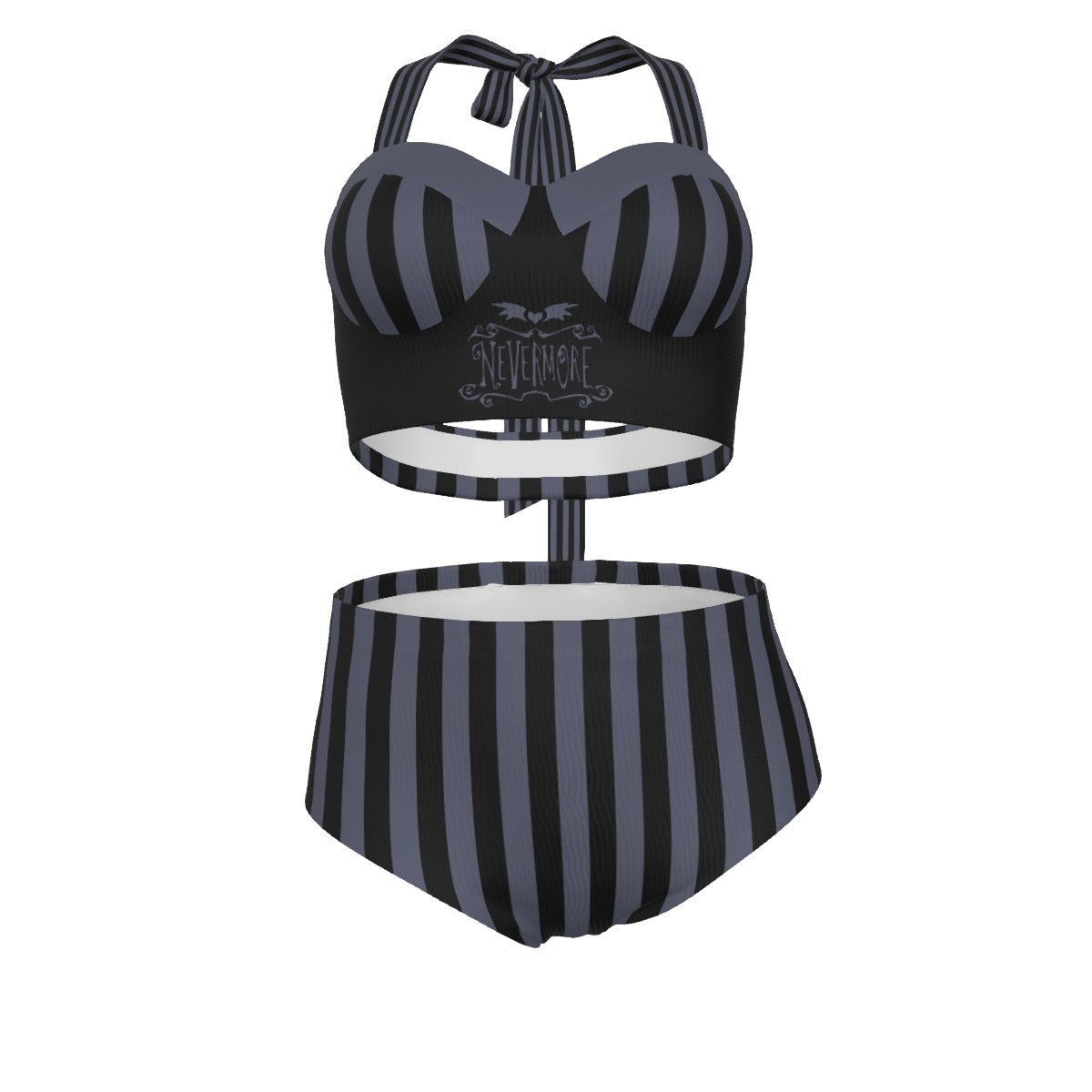 Nevermore Pinup Vintage Swimsuit Set