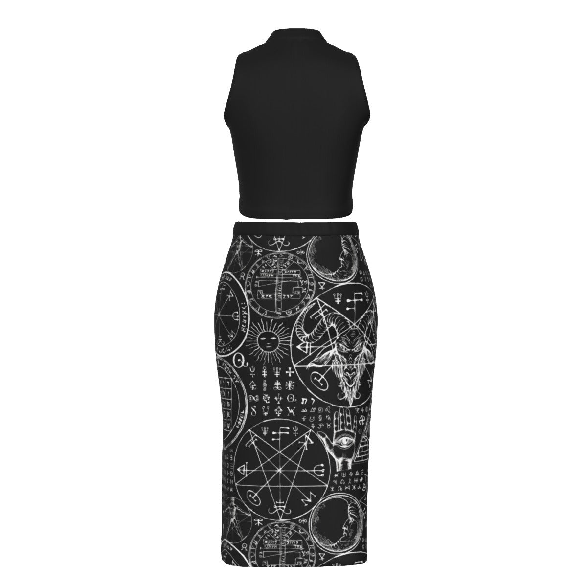 Dark Alchemy Split High Skirt Set