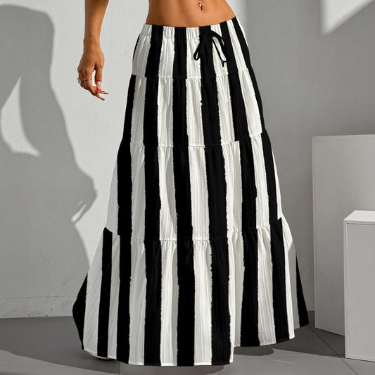 Melody Cool Pleated Long Skirt