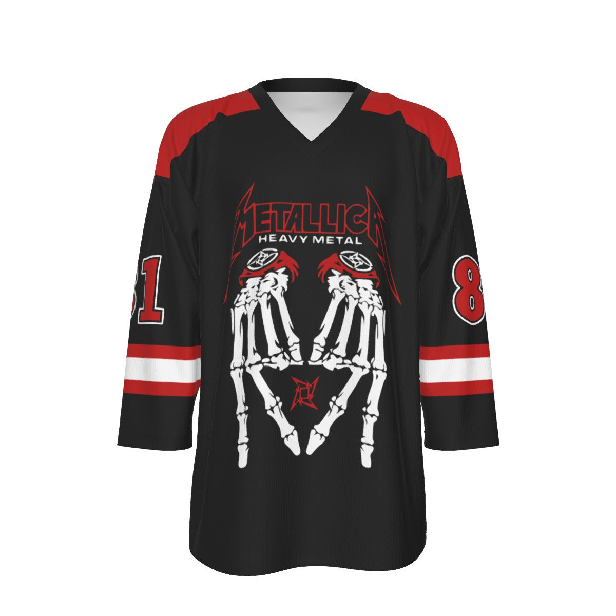 MetalMania Unisex V-neck Hockey Jersey