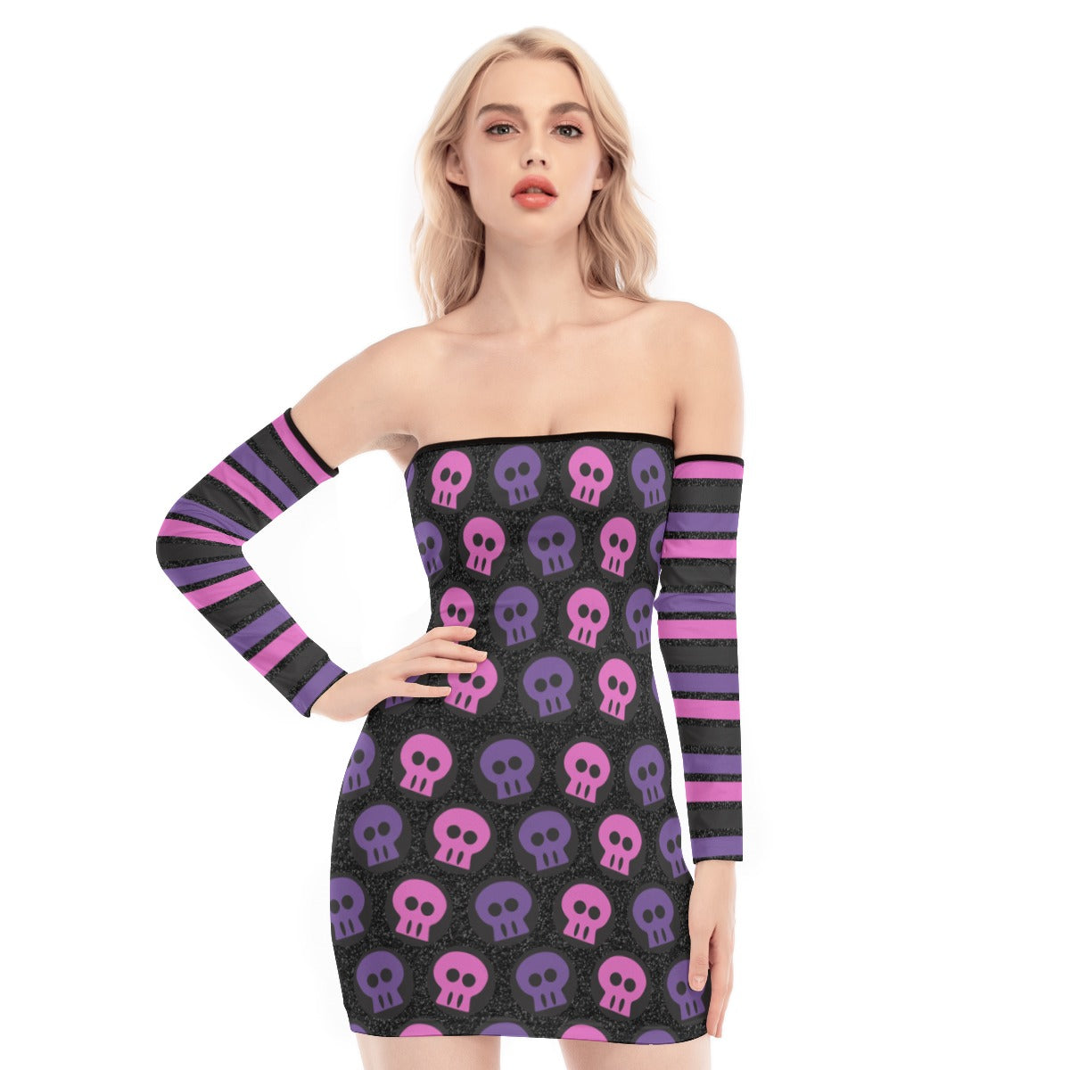 Skullduggery Back Lace-up Dress
