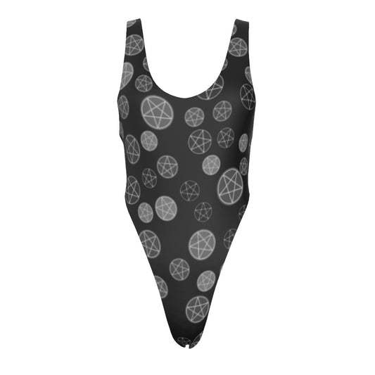 Pentagrams One-piece Reversable Swimsuit