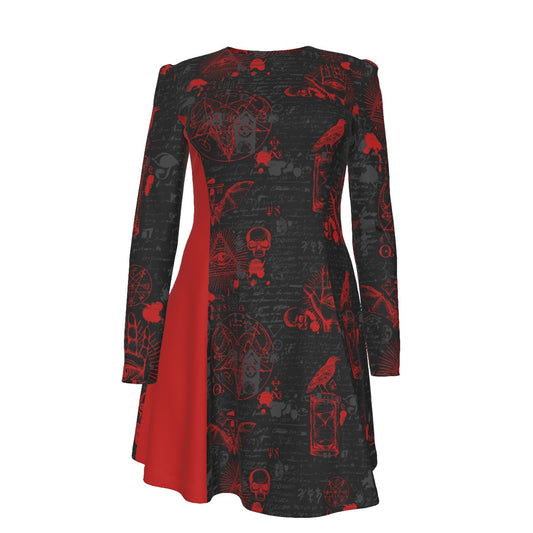 Red Dawn Pleated Dress