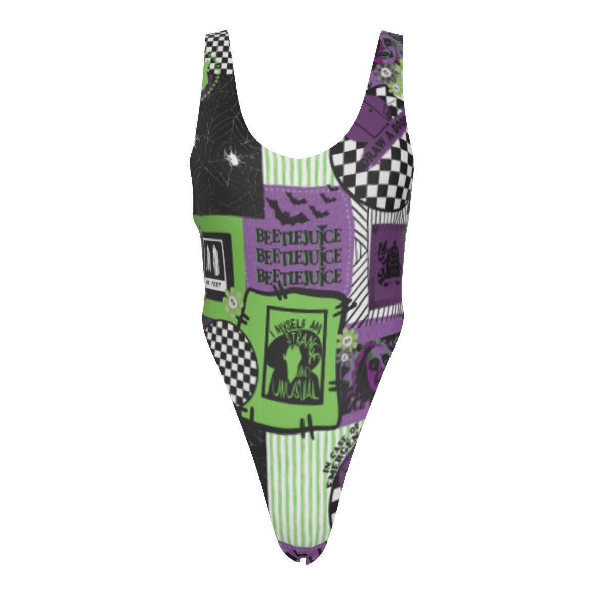 Strange I Am One-piece Reversable Swimsuit
