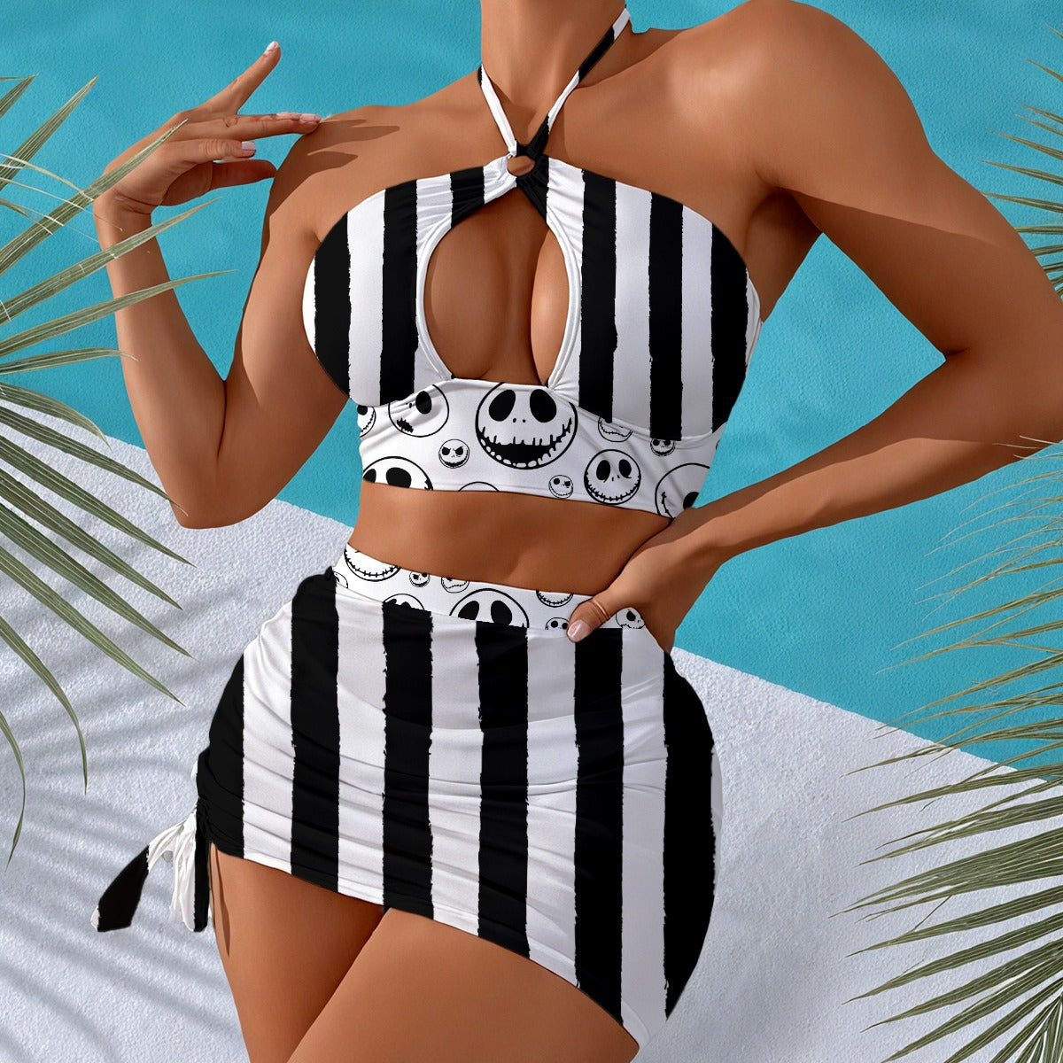 Nightmare X Halter Neck Swimming Suit