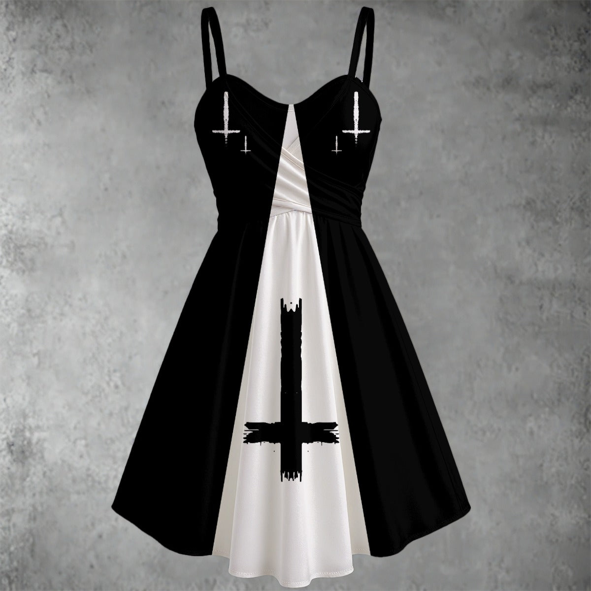 Gloomy Sunday Spaghetti Strap Dress