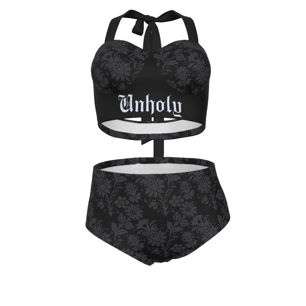Unholy Pinup Vintage Swimsuit Set