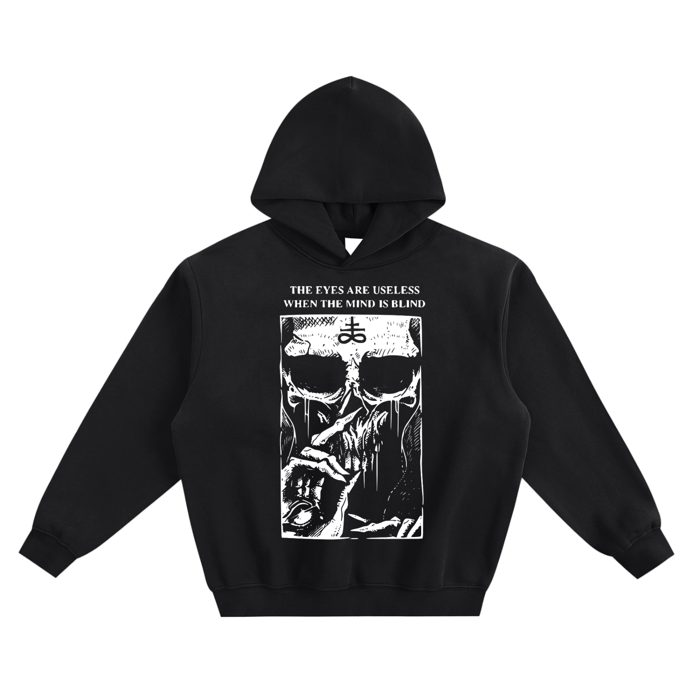 Blind Men - Fleeced Boxy Hoodie