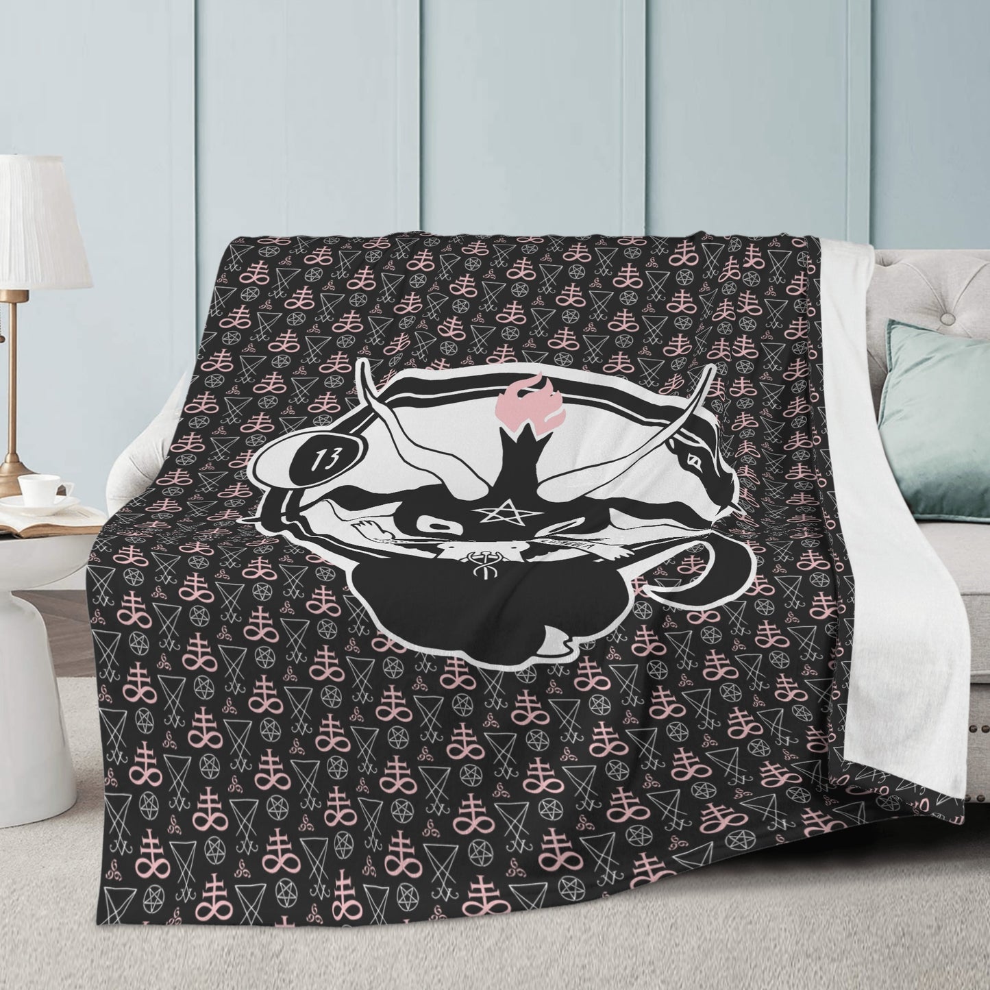 Baphomet Premium Fleece Blanket