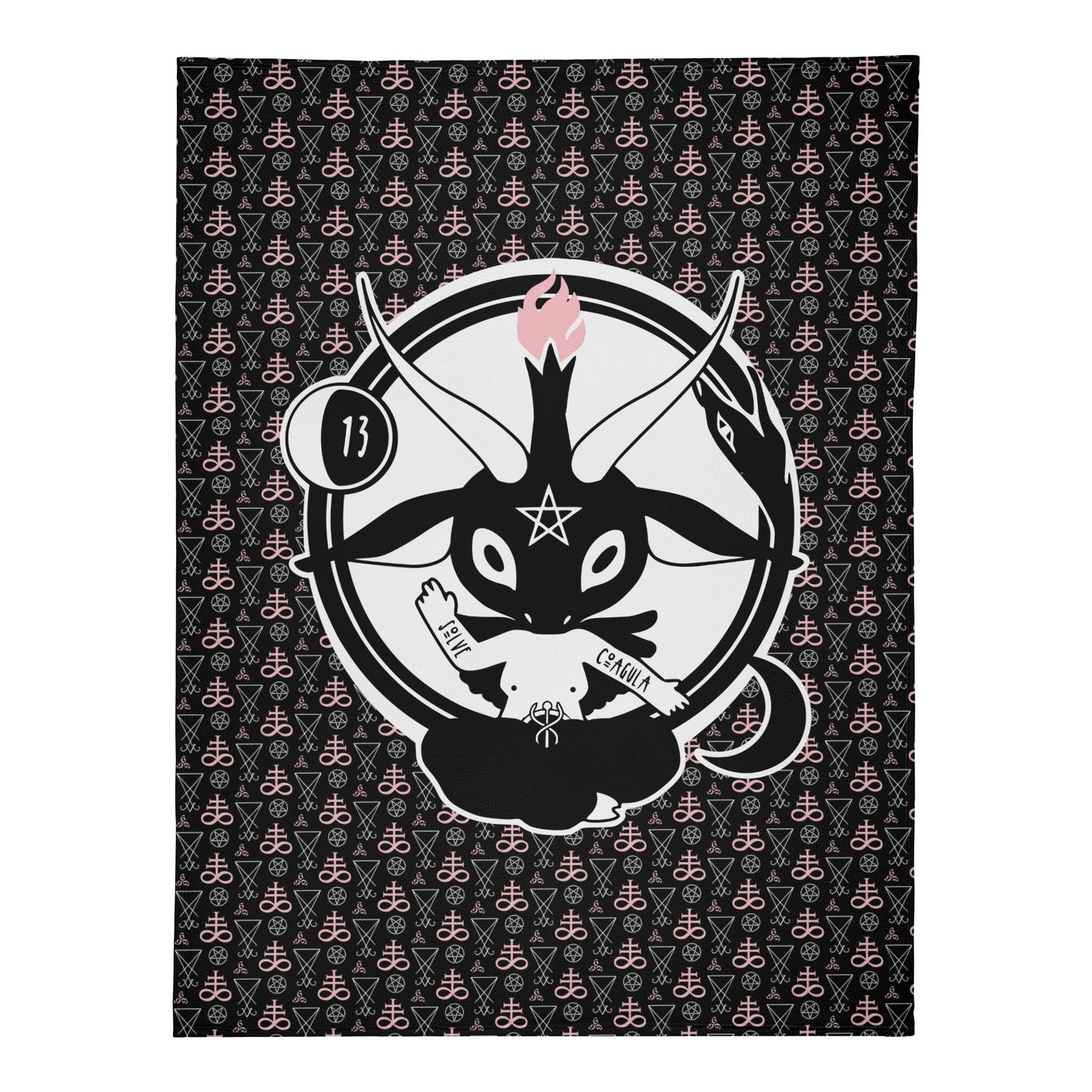 Baphomet Premium Fleece Blanket