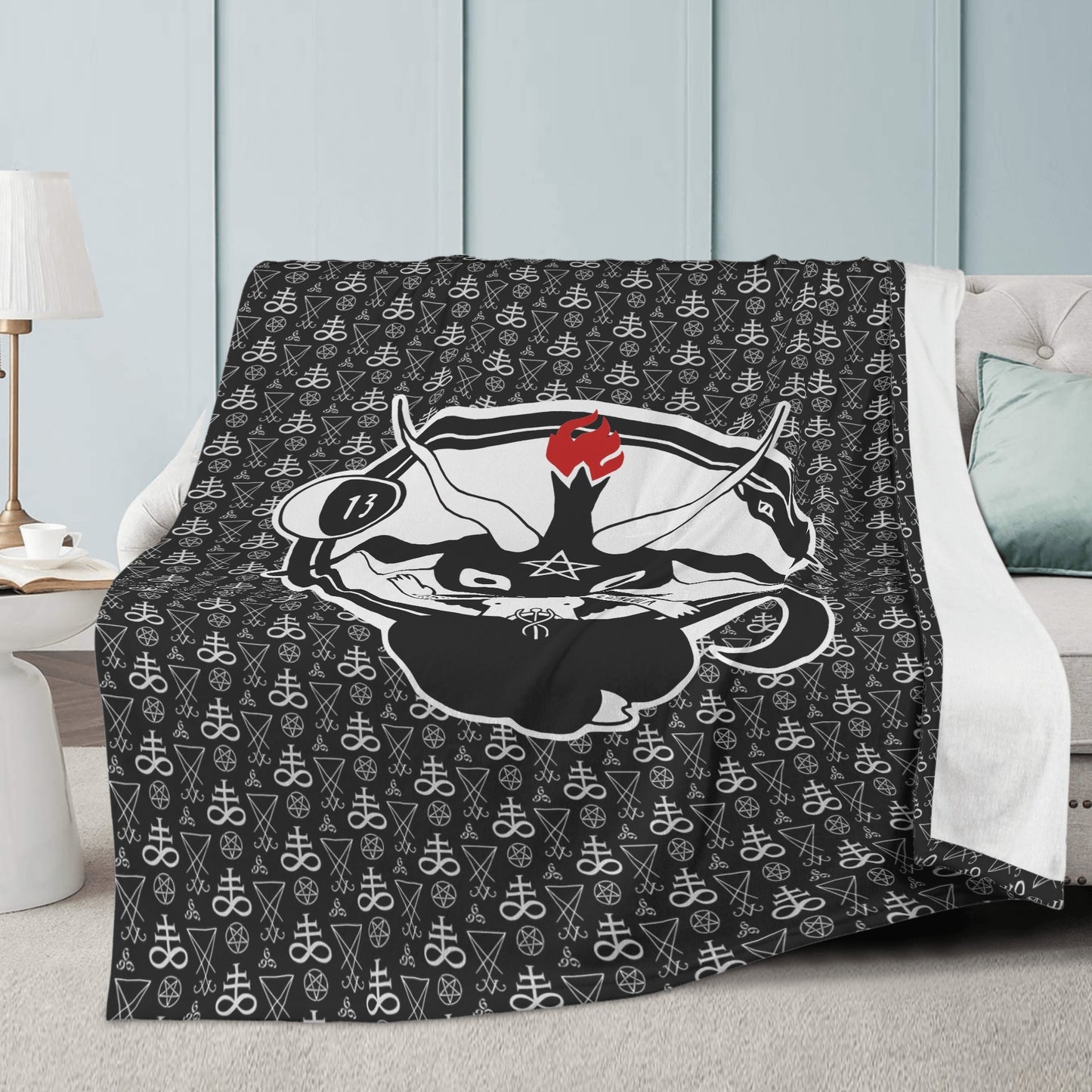Baphomet Premium Fleece Blanket