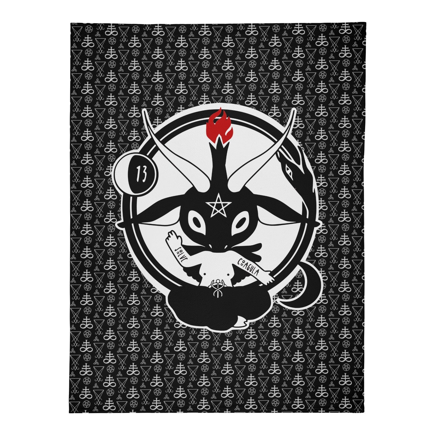 Baphomet Premium Fleece Blanket