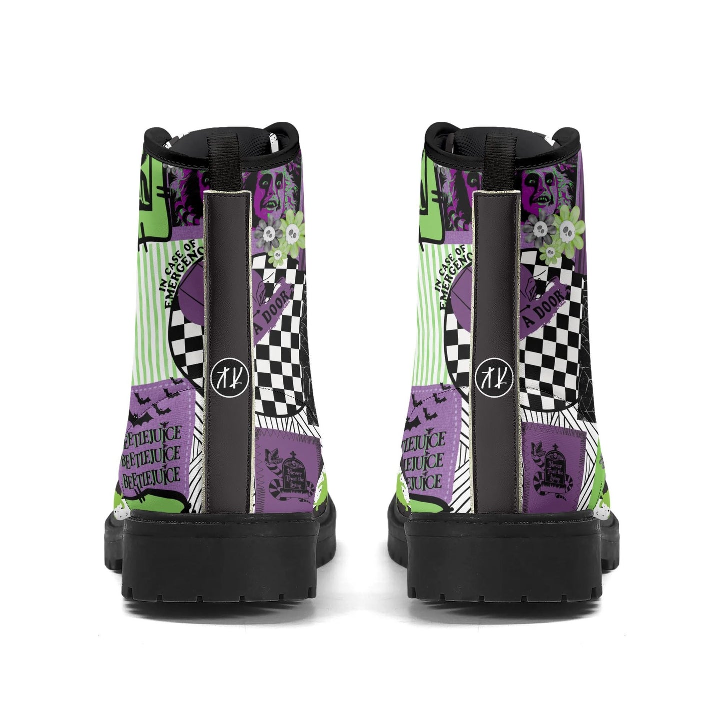 Strange I Am white) Women's Leather Boots
