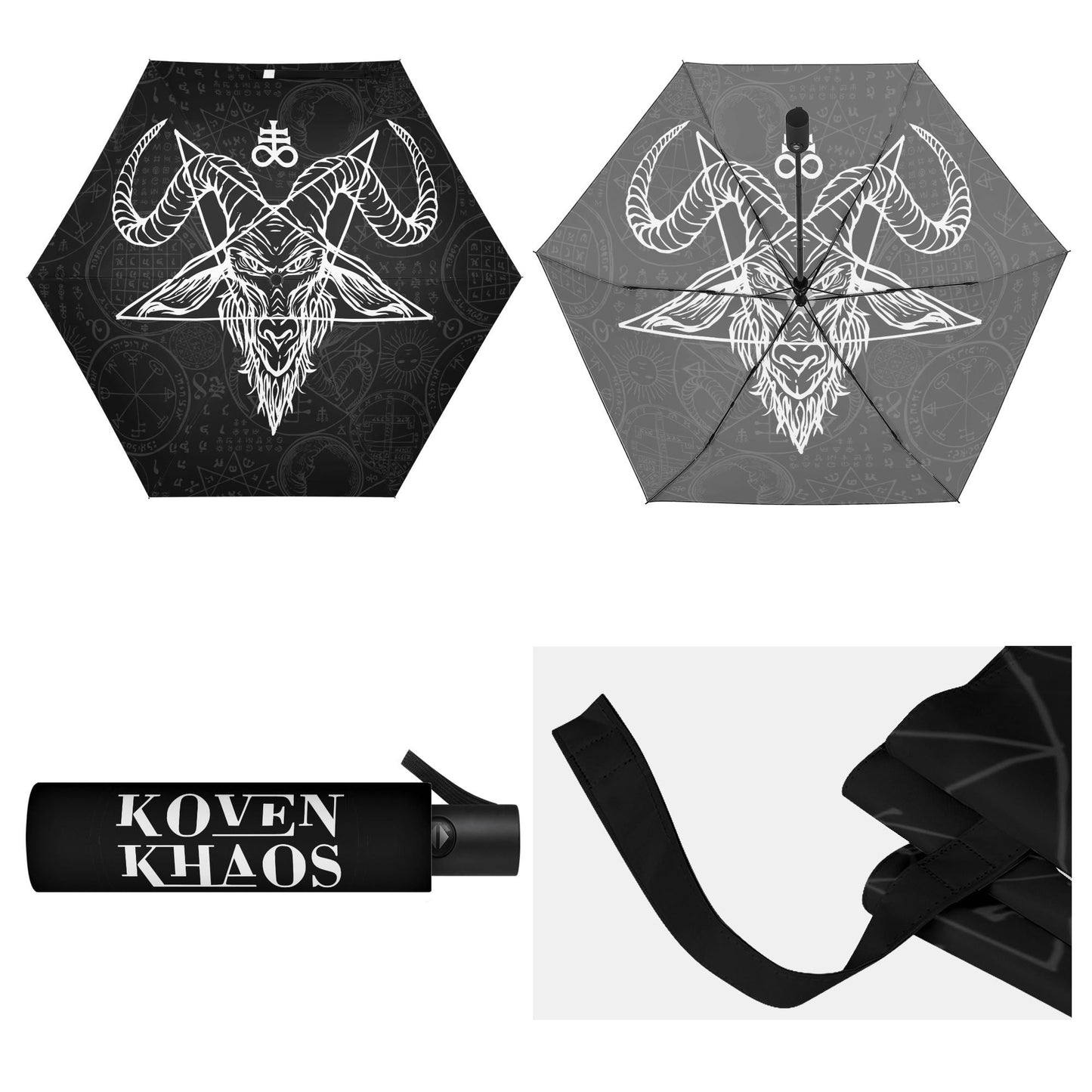 Baphomet Auto Open & Close Umbrella