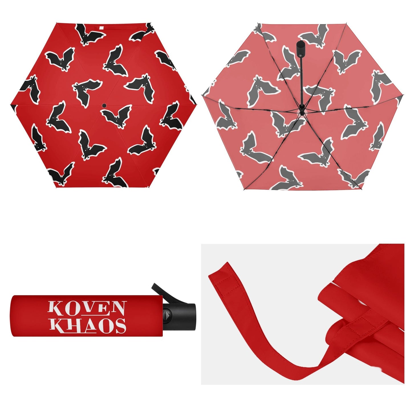 Batwing (red) Auto Open & Close Umbrella (Copy)