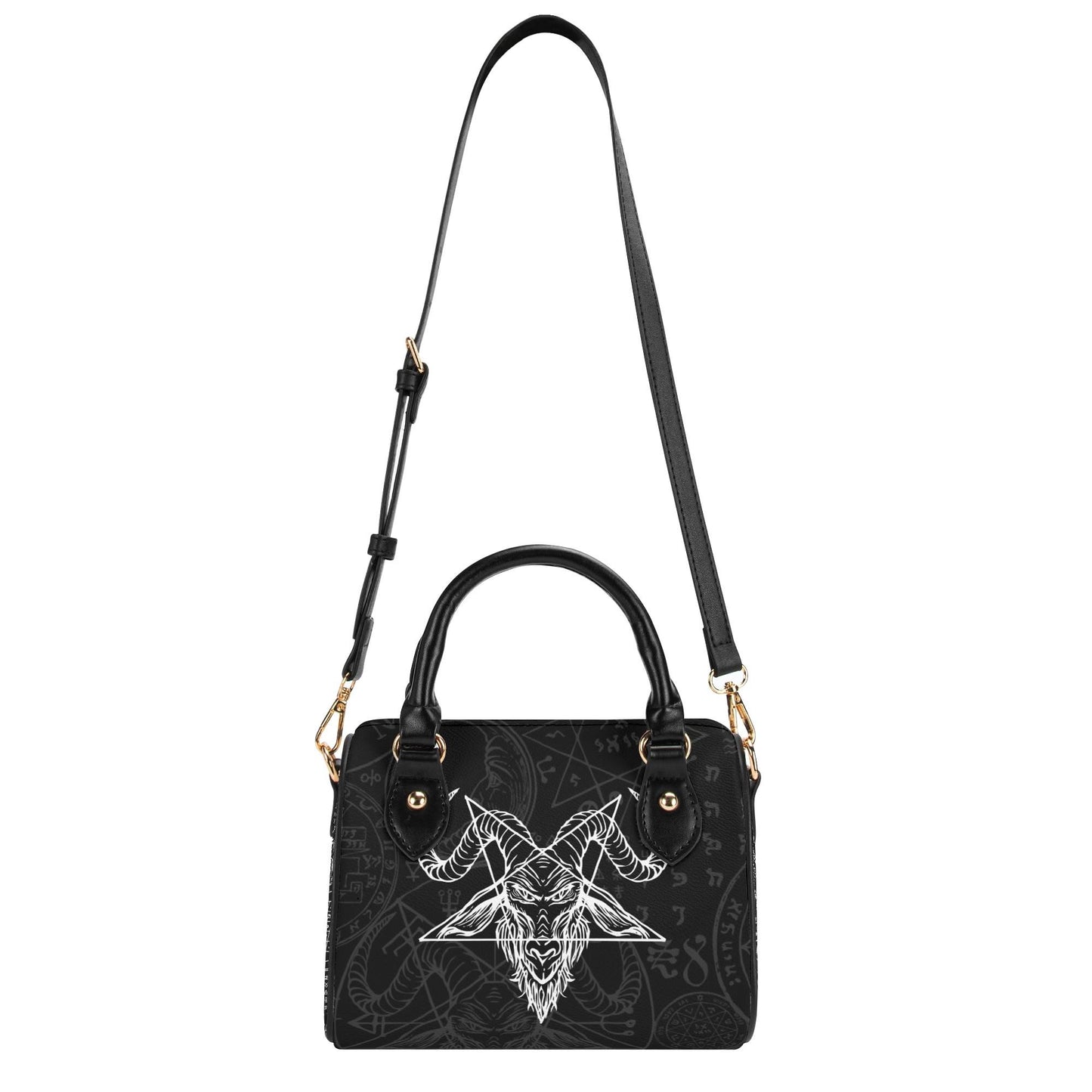 Dark Alchemy Leather Mini Boston Satchel Handbag