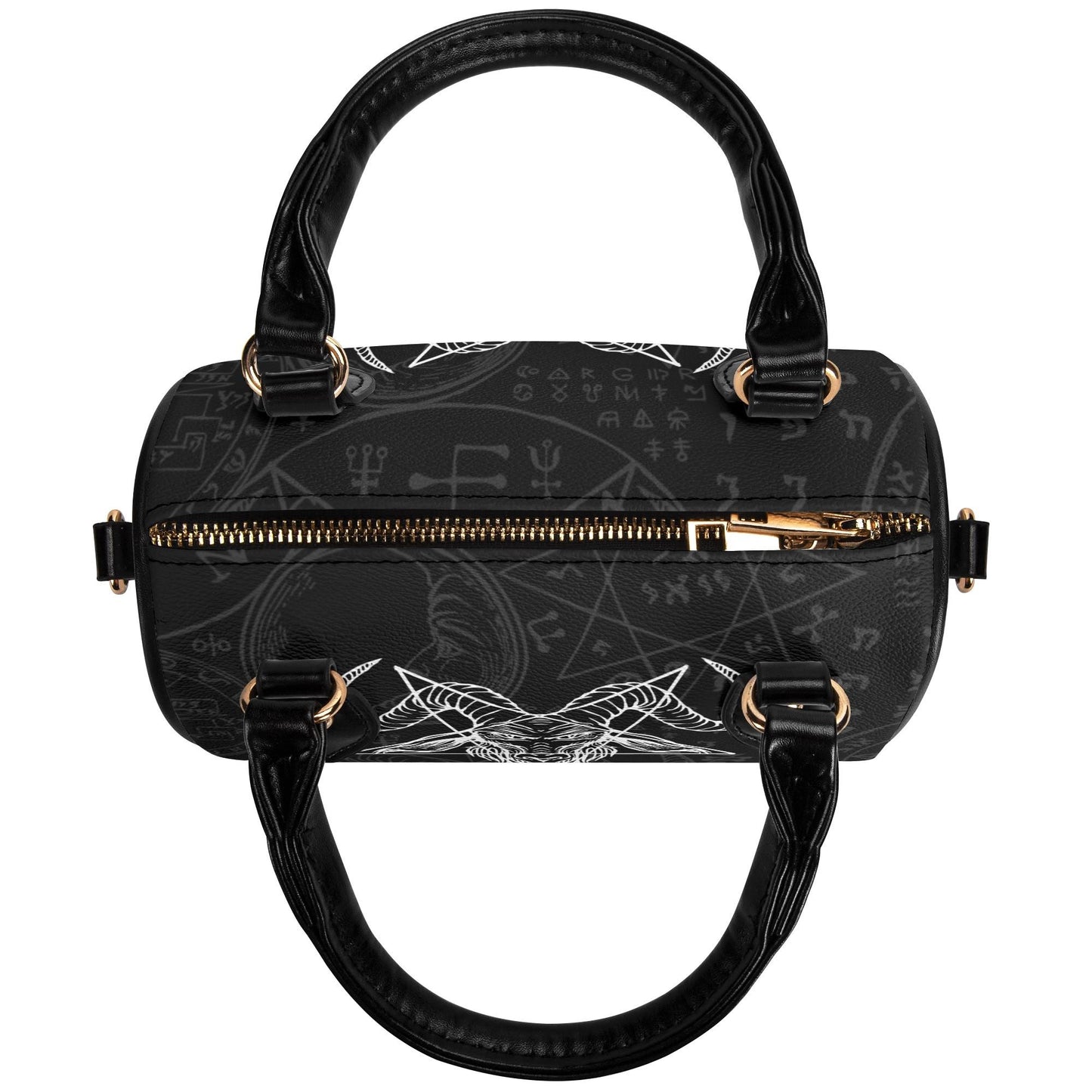 Dark Alchemy Leather Mini Boston Satchel Handbag