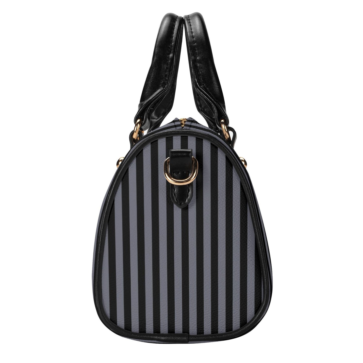 Nevermore Leather Mini Boston Satchel Handbag