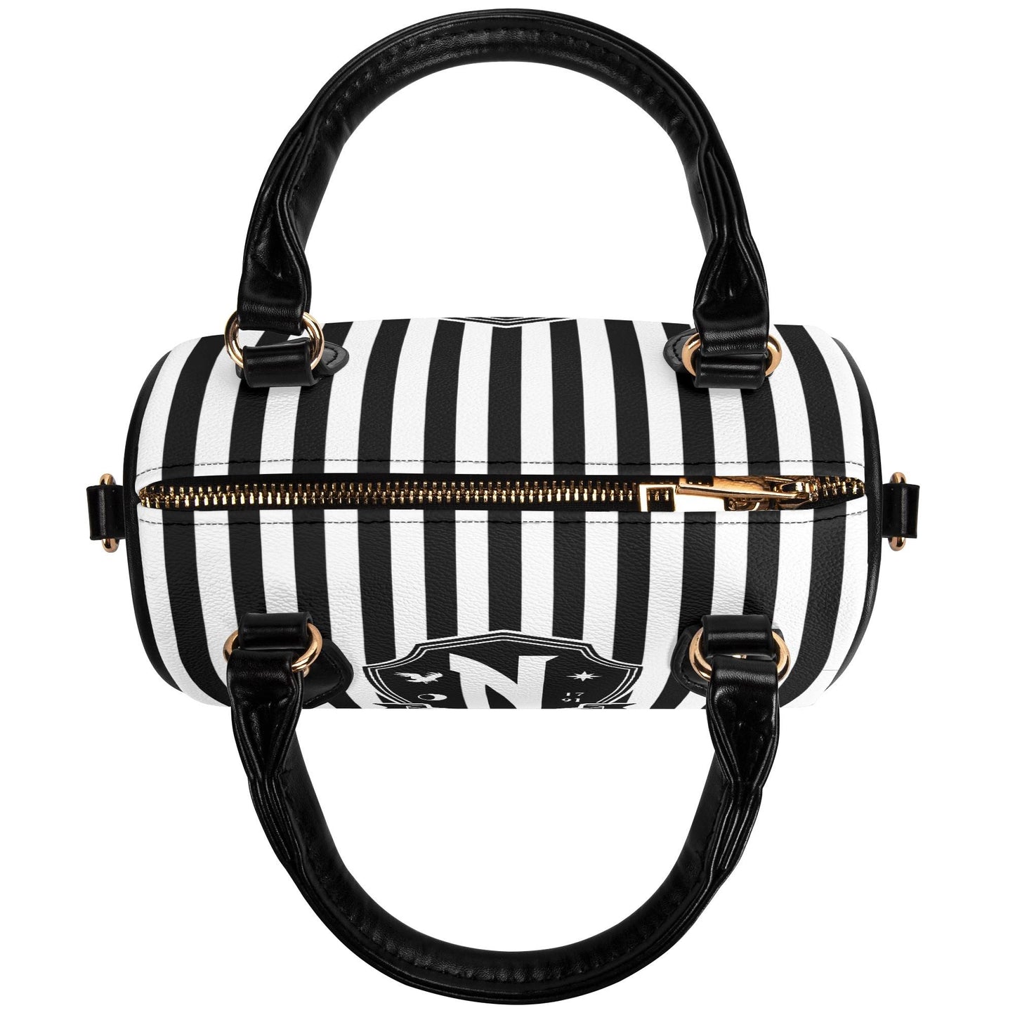 Nevermore Leather Mini Boston Satchel Handbag