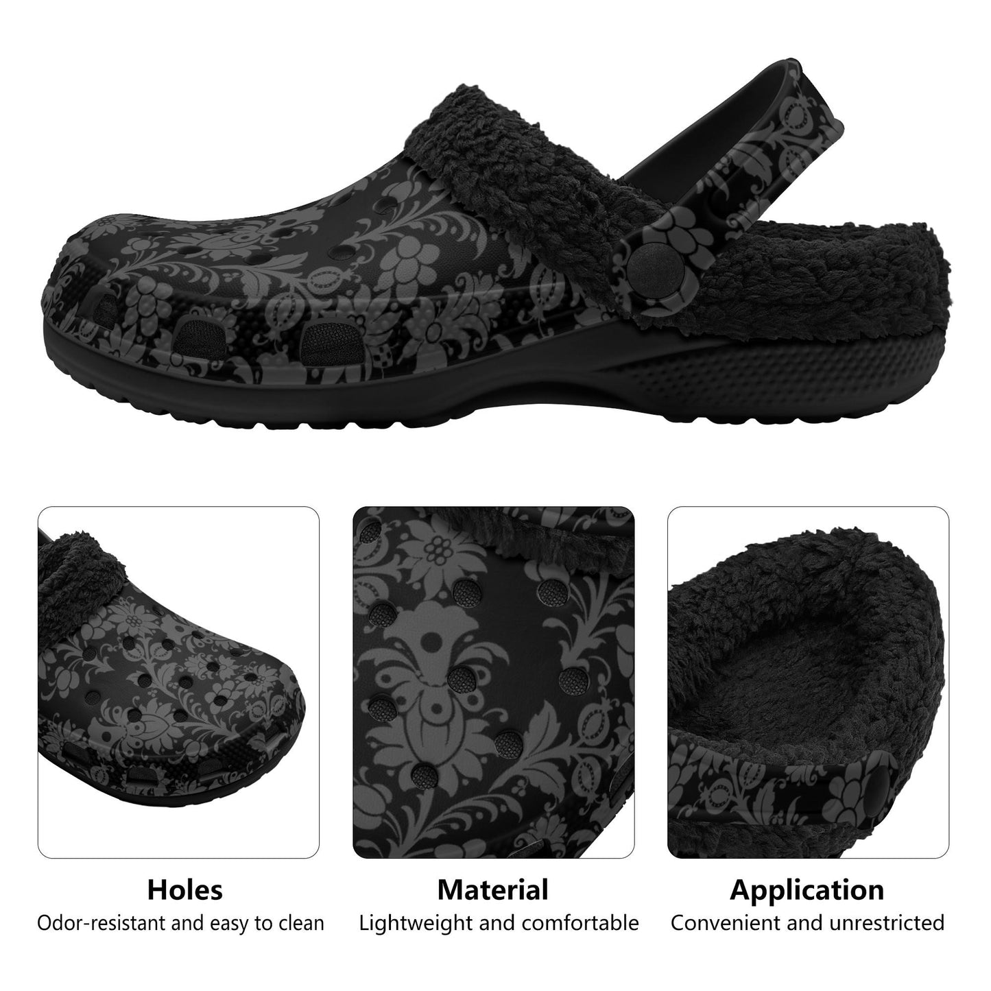Dorian Gray Winter Fur Lined Clogs