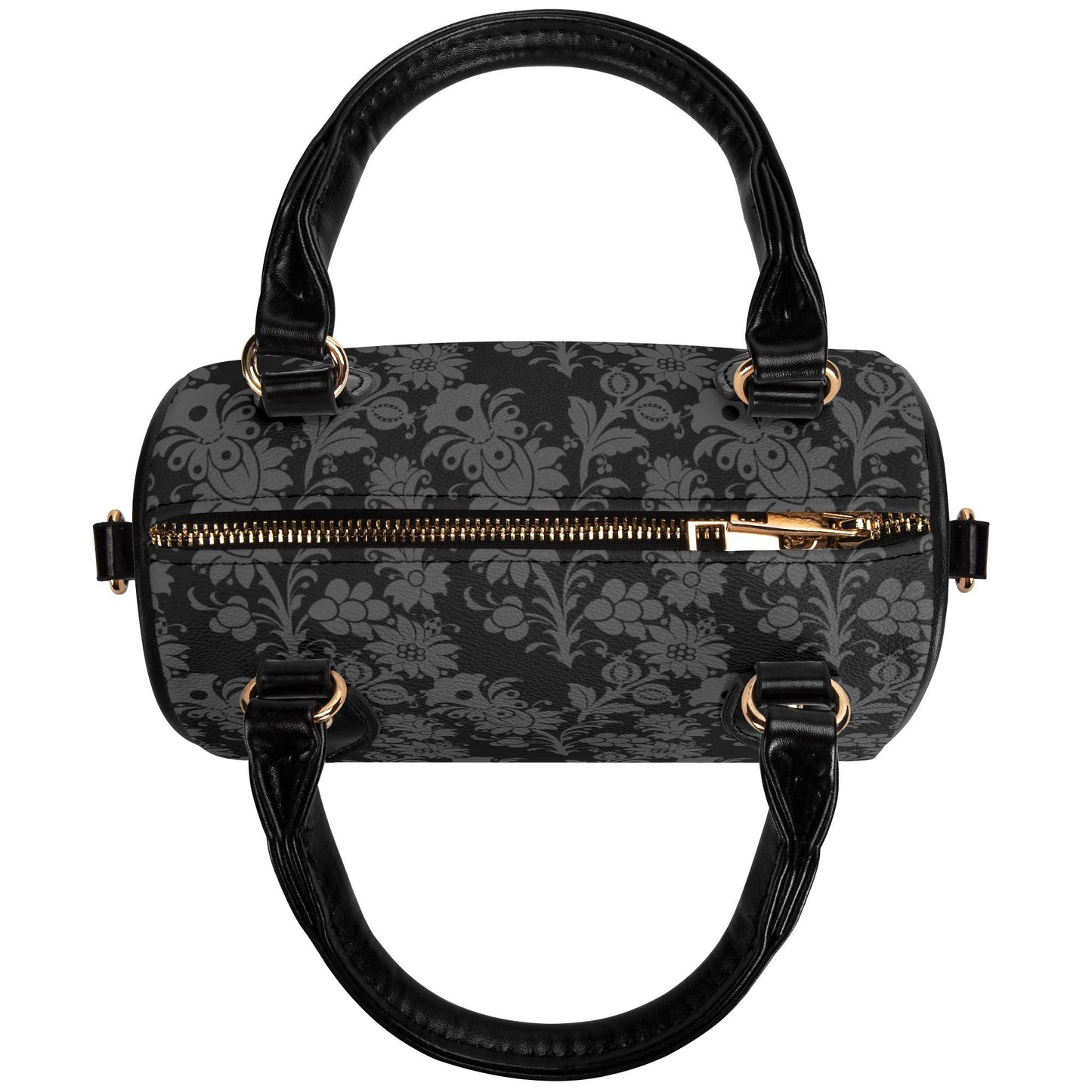 Dorian Gray Leather Mini Boston Satchel Handbag