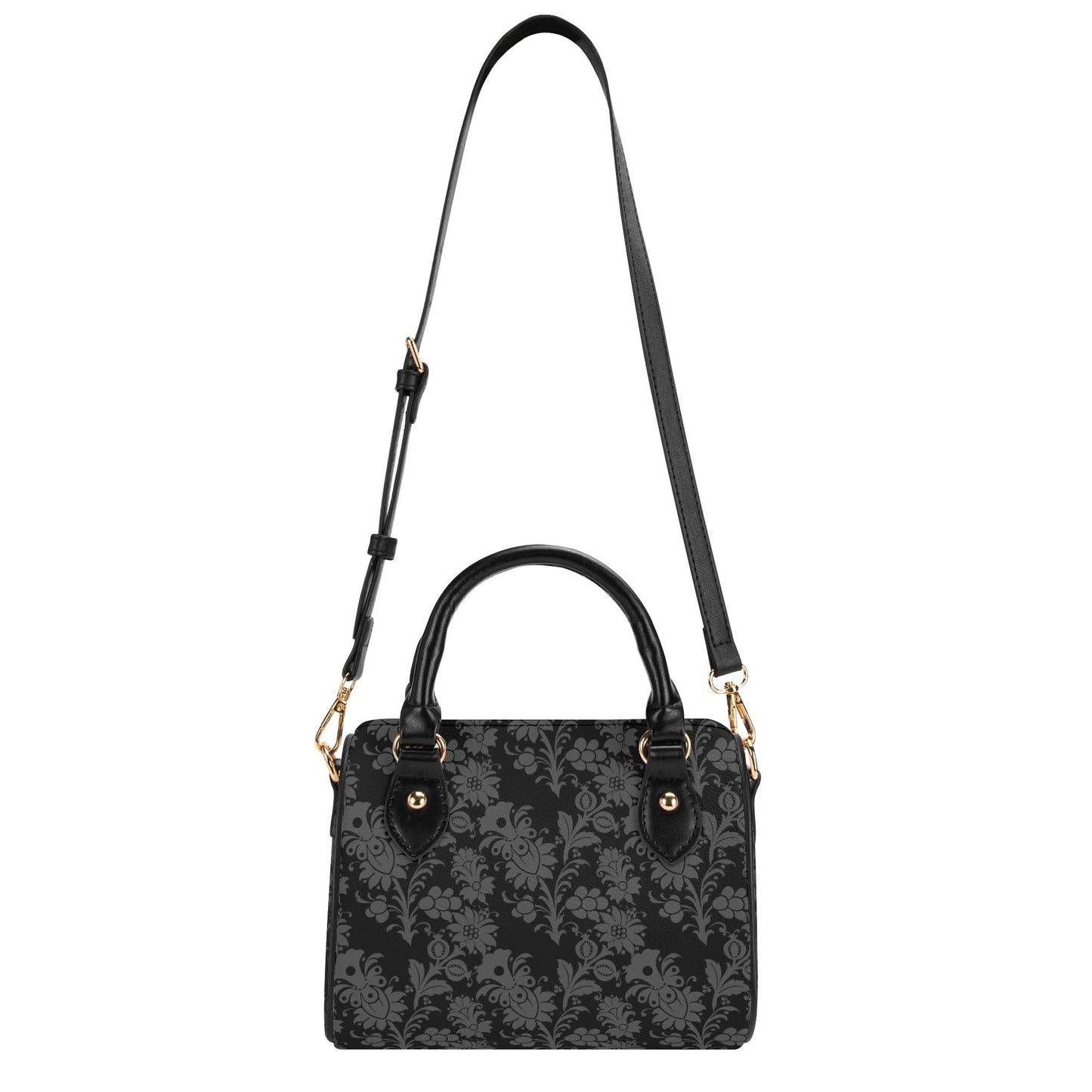 Dorian Gray Leather Mini Boston Satchel Handbag