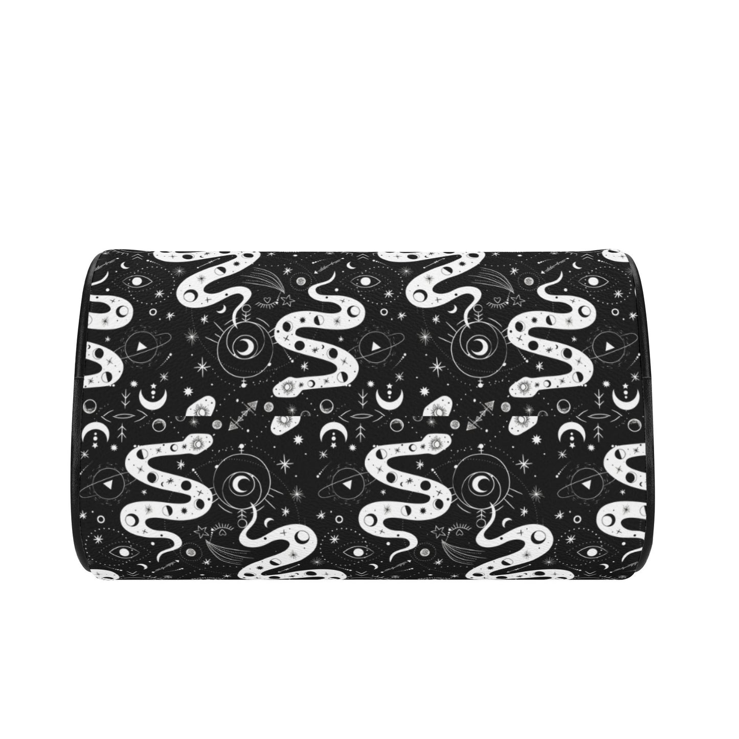 Cosmic Serpent Leather Mini Boston Satchel Handbag