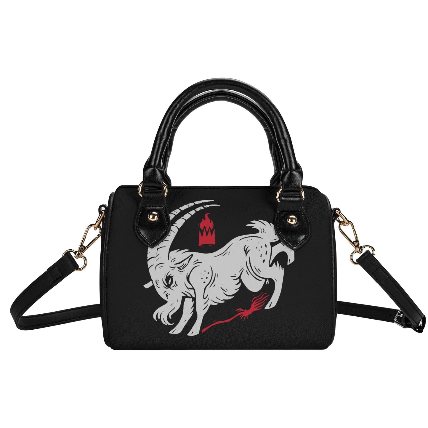 Live Deliciously Leather Mini Boston Satchel Handbag