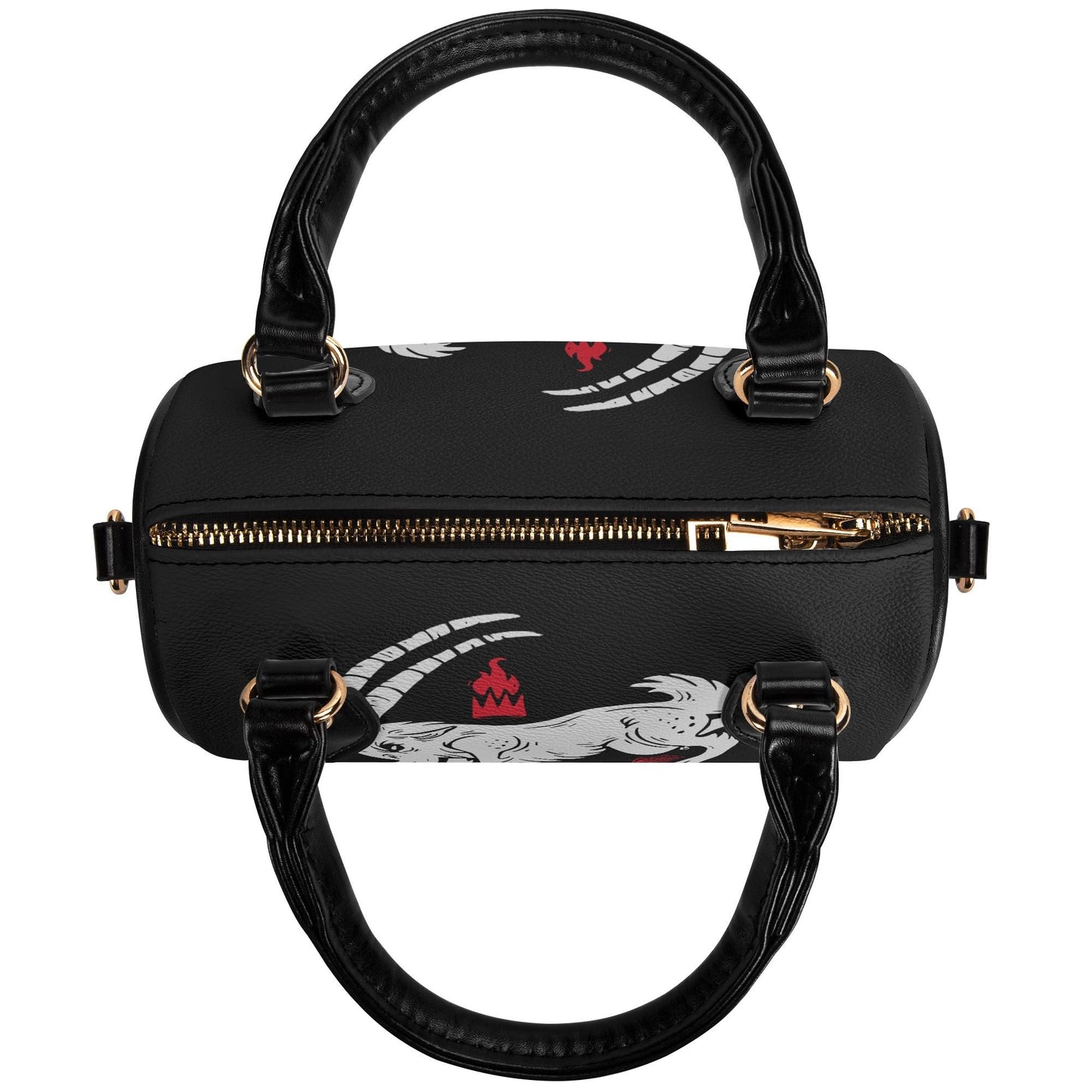 Live Deliciously Leather Mini Boston Satchel Handbag