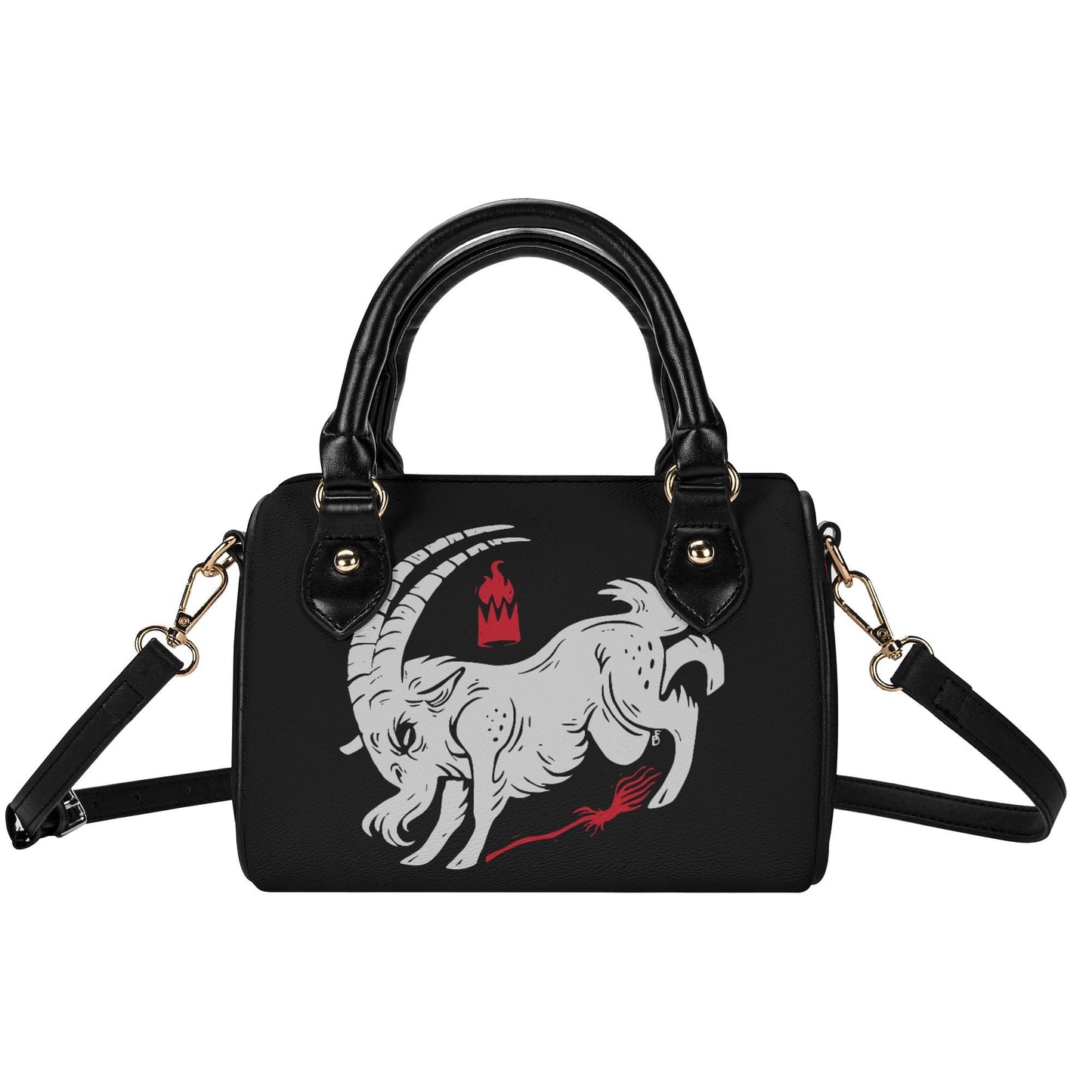 Live Deliciously Leather Mini Boston Satchel Handbag