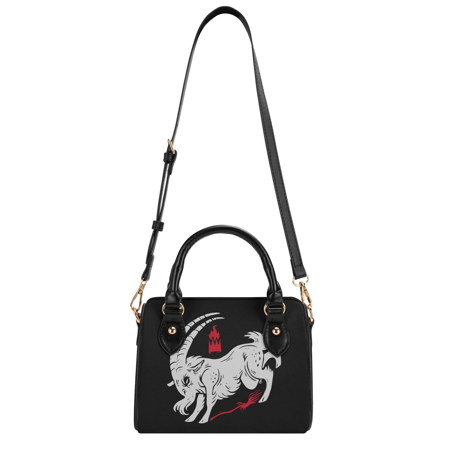 Live Deliciously Leather Mini Boston Satchel Handbag