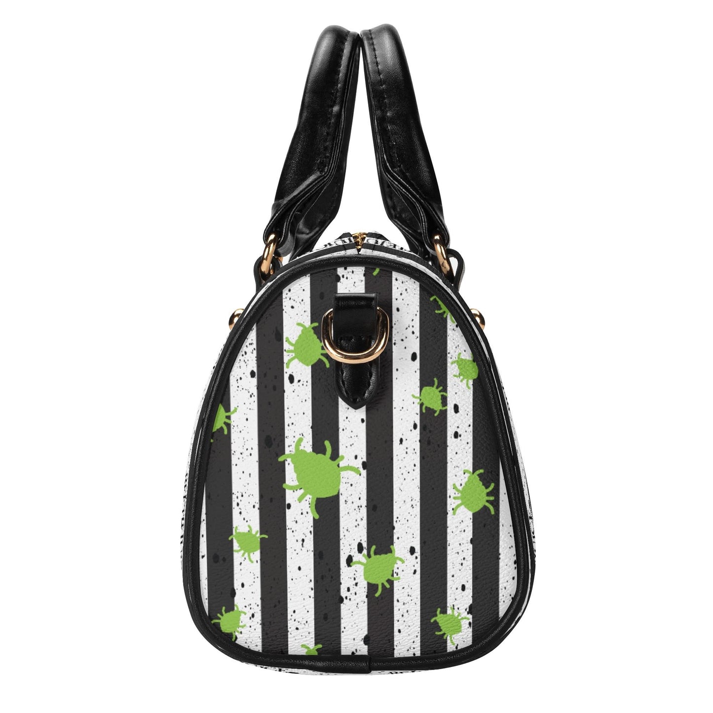 Strange & Unusual Leather Mini Boston Satchel Handbag