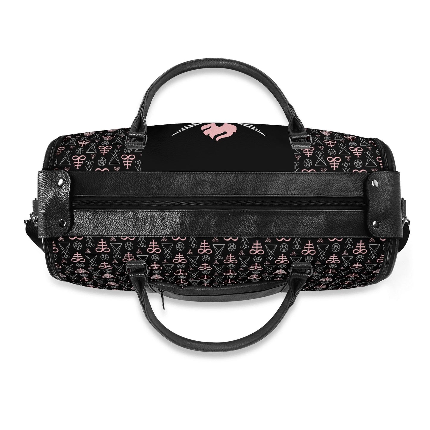 Unholy Leather Duffle Bag Foldable Travel Bag