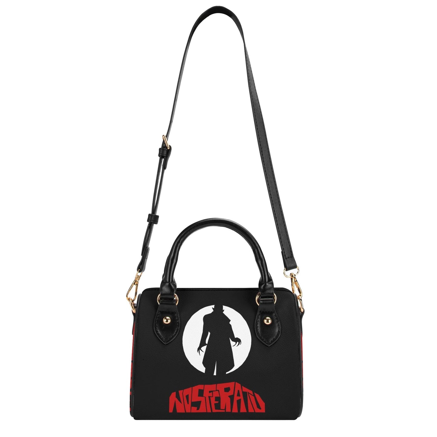 Nosferatu Leather Mini Boston Satchel Handbag