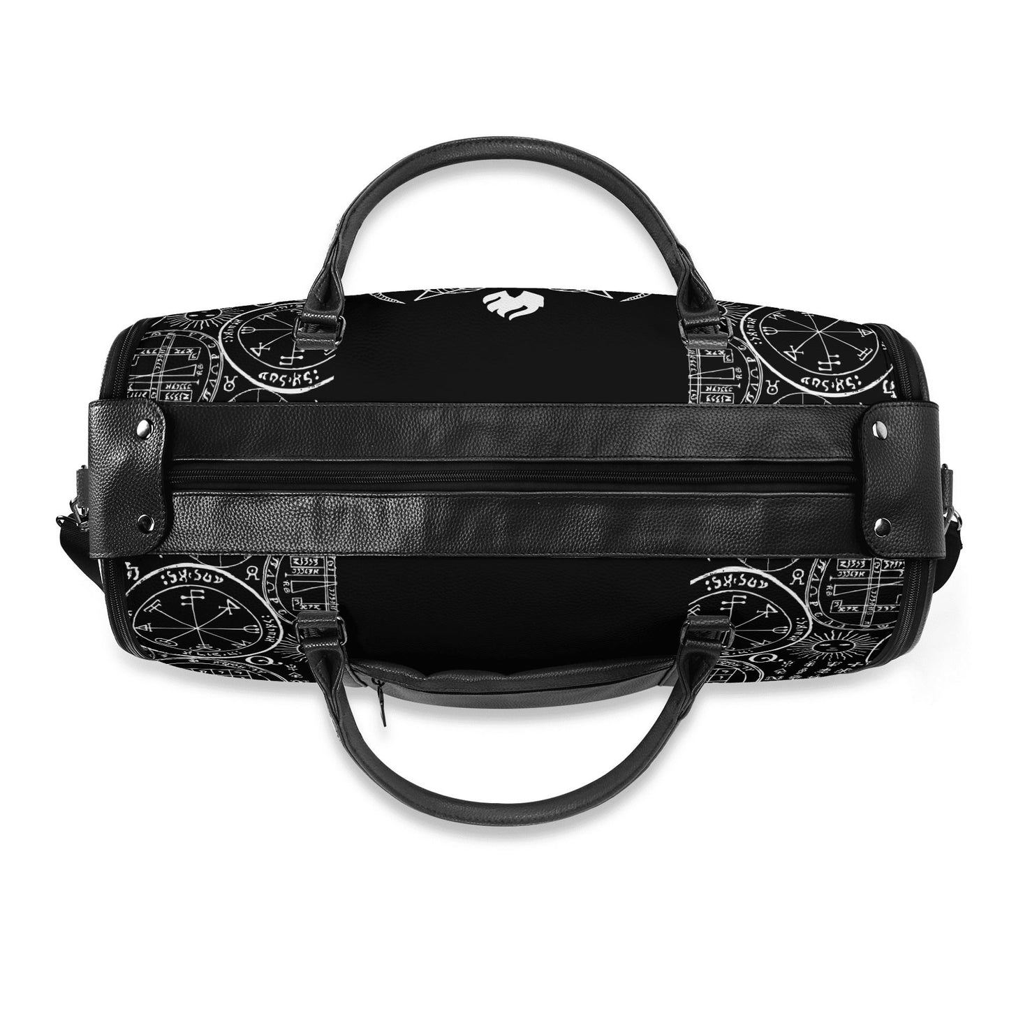 Gothicc Leather Duffle Bag Foldable Travel Bag