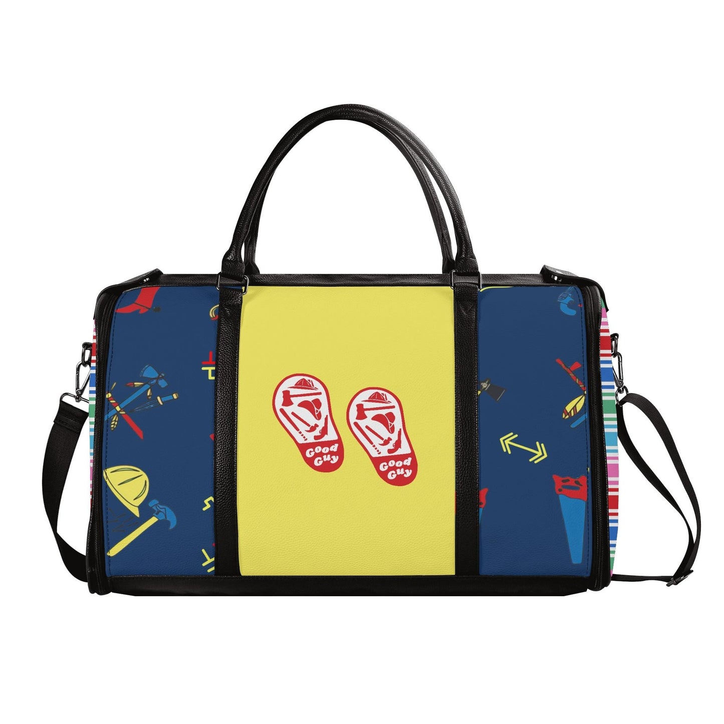 Wanna Play Leather Duffle Bag Foldable Travel Bag