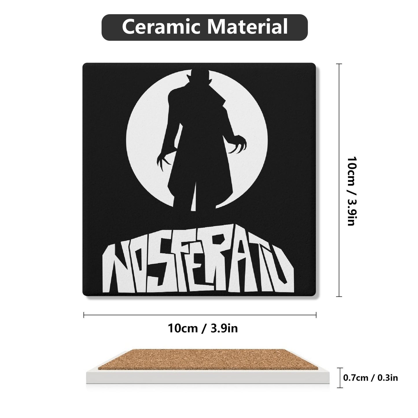 Nosferatu Ceramic Coasters Set