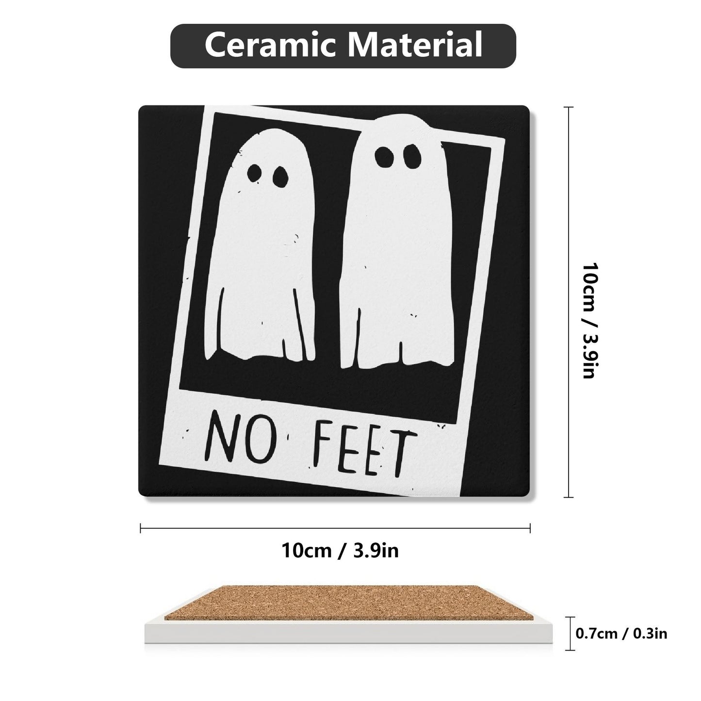 Really Dead Ceramic Coasters Set