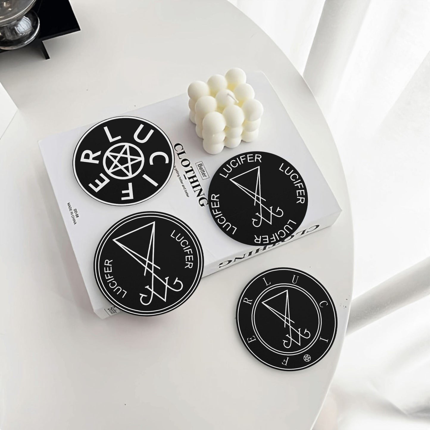 Hail Satan Ceramic Coasters Set