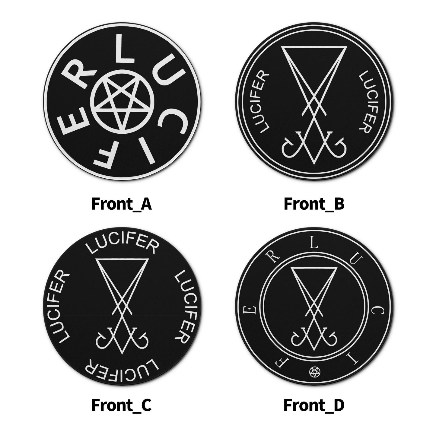 Hail Satan Ceramic Coasters Set