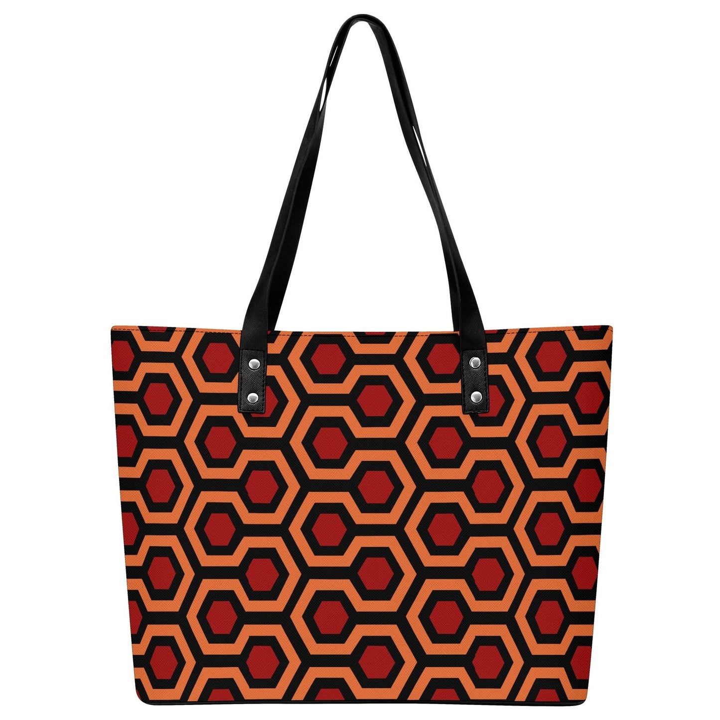 Outlook Hotel Leather Tote Bag with Back Zipper Pocket