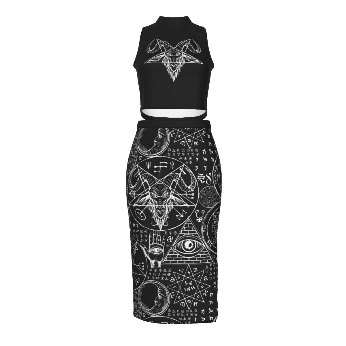 Dark Alchemy Split High Skirt Set