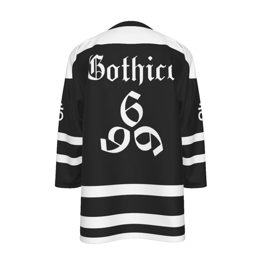 Gothicc Unisex V-neck Hockey Jersey