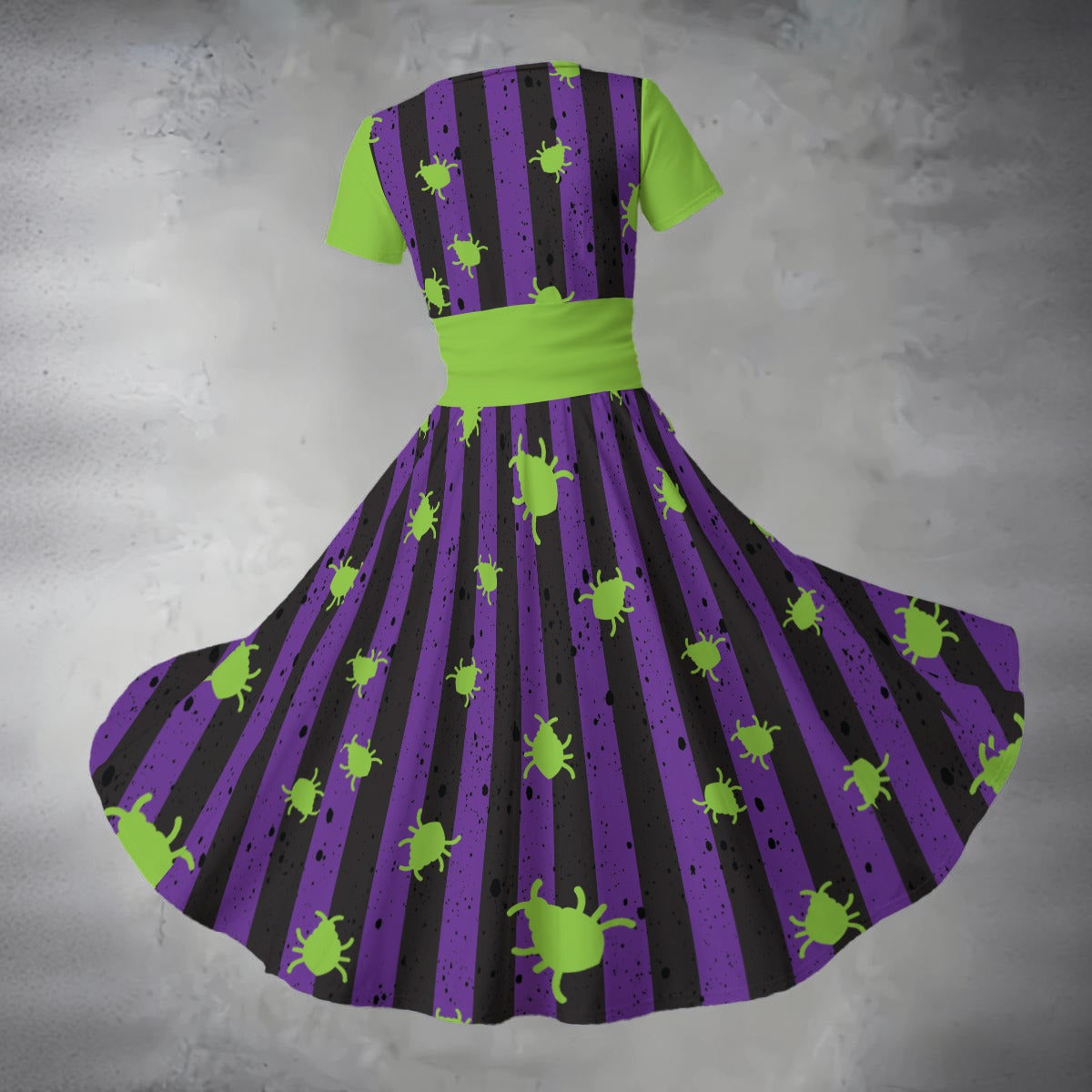 Beetleguise v.2 V Neck Midi Dress