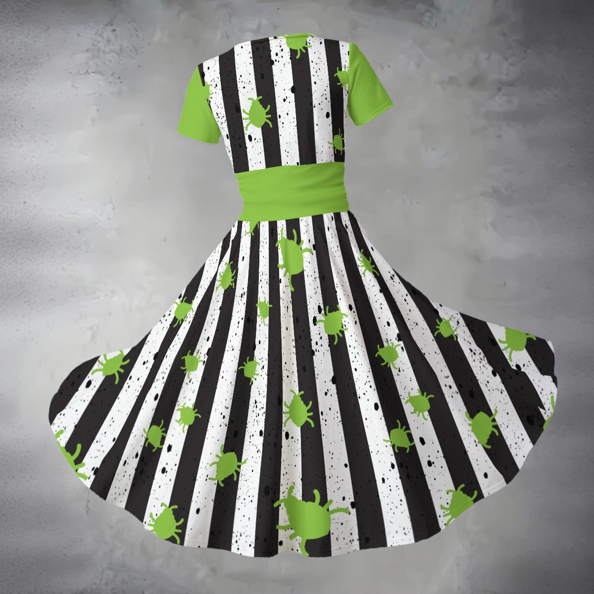 Beetleguise v.1 V Neck Midi Dress